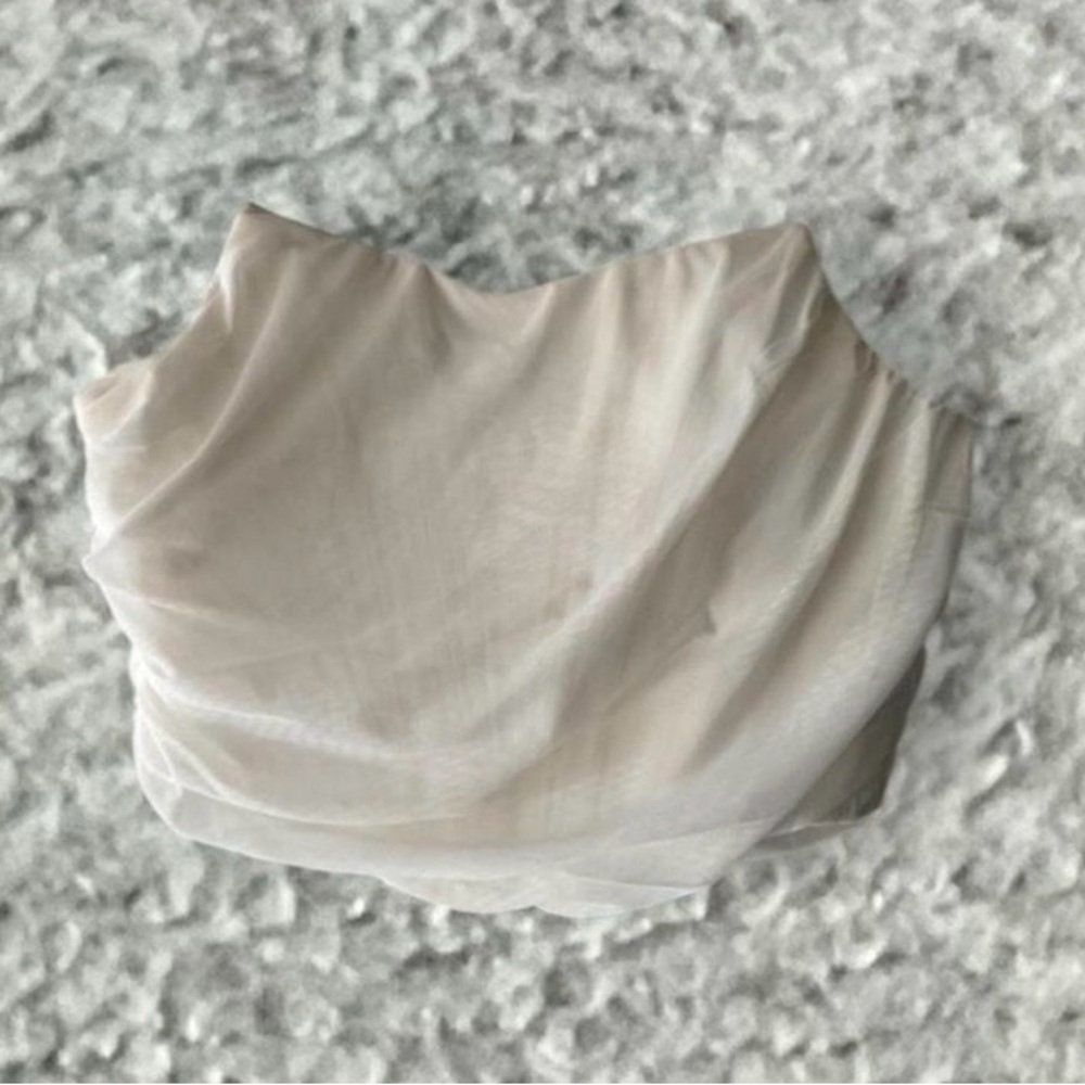 Women’s Draped One-Shoulder Top in Cream